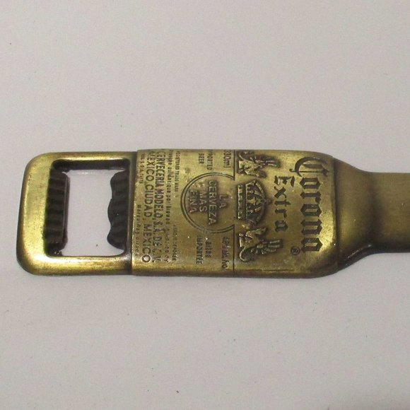 7 CORONA Extra Brass Bottle Opener 5 x 1 1/4 Inches Long - Picture 6 of 7